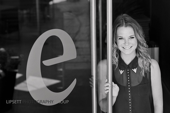 Portraits with corporate branding